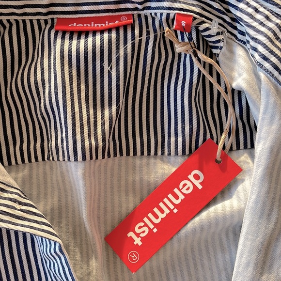 DENIMIST Striped Button-Down Shirt - Picture 7 of 8